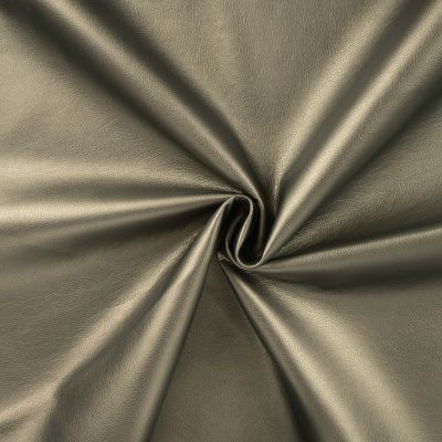Tissu Simili cuir d&#039;habillement uni Beige sable - Par 10 cm