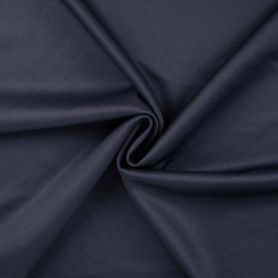 Tissu Jersey Scuba uni Bleu nuit - Par 10 cm