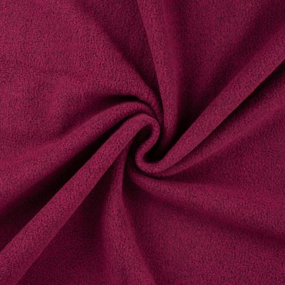 Tissu Polaire moucheté Lie de vin - Par 10 cm