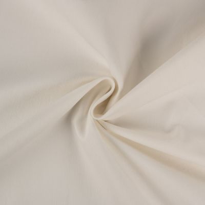 Tissu Jeans Polycoton Stretch uni Blanc cassé - Par 10 cm