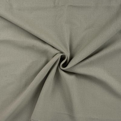Tissu Lin Viscose uni Vert kaki - Par 10 cm