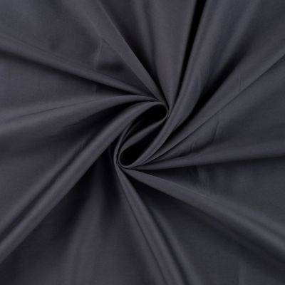 Tissu Coton satiné uni Gris anthracite - Par 10 cm