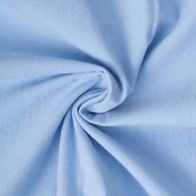 Tissu Coton Lavé aspect Lin uni Bleu ciel - Par 10 cm