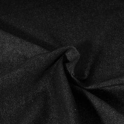 Tissu Jeans Denim Nims uni noir - Par 10 cm