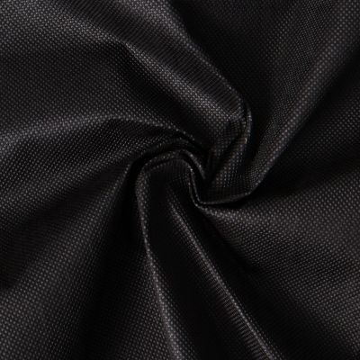 Tissu Fiesta Non tissé déperlant uni Noir - Par 10 cm