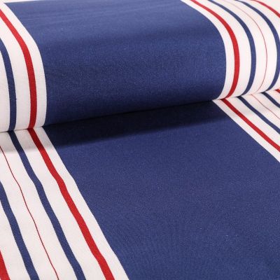 Tissu Toile Transat Playa Levant Bleu - Par 10 cm