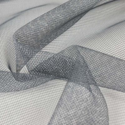 Tissu Moustiquaire Semi-rigide Enroulable Gris - Par 10 cm