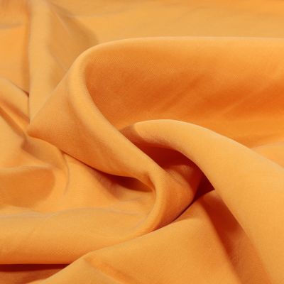 Tissu Viscose aspect soie uni Jaune - Par 10 cm