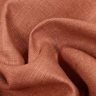 Tissu Ramie Lin uni Cappuccino - Par 10 cm