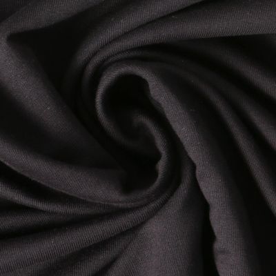 Tissu Sweat léger Soline uni Noir - Par 10 cm
