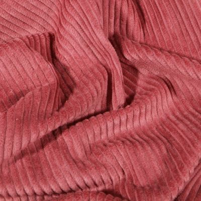 Tissu Velours côtelé uni Vieux rose - Par 10 cm