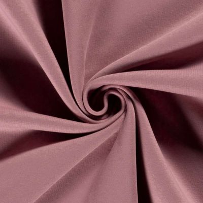 Tissu Molleton Sweat uni Rose nude - Par 10 cm