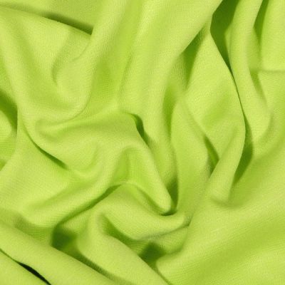 Coupon Tissu Jersey Milano uni Vert anis - Coupon de 20 cm