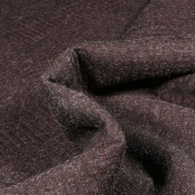 Tissu Maille extensible Texturé rayé Gris anthracite - Par 10 cm