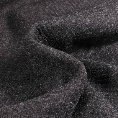 Tissu Maille extensible Texturé rayé Rayé sur fond Noir - Par 10 cm