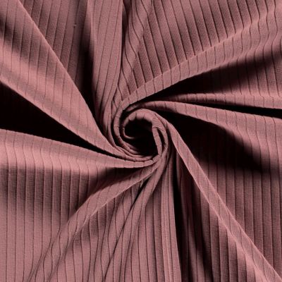 Tissu Jersey Bord Côte Baby uni Mauve - Par 10 cm