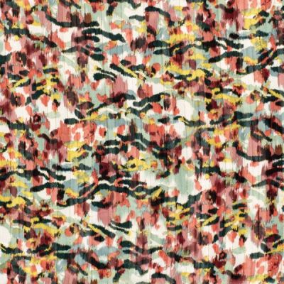 Tissu Mousseline lurex abstraits Noir - Par 10 cm