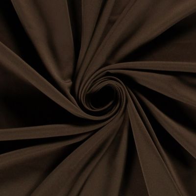 Tissu Jersey Sportswear uni Marron - Par 10 cm