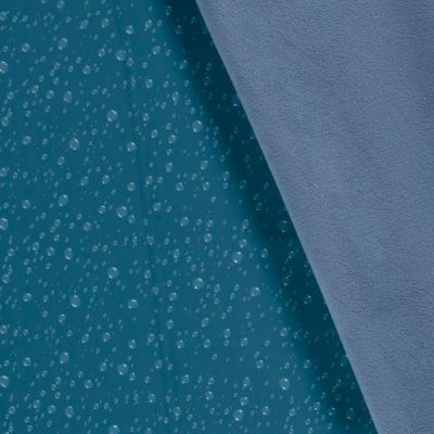 Tissu Softshell Gouttelettes en relief sur fond Bleu pétrole - Par 10 cm