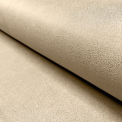 Tissu Suédine extensible effet vieilli Beige - Par 10 cm