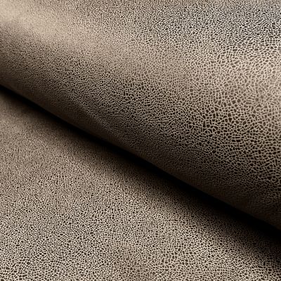 Tissu Suédine extensible effet vieilli Marron - Par 10 cm