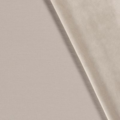 Tissu Jersey Polyviscose envers velours tout doux Beige - Par 10 cm