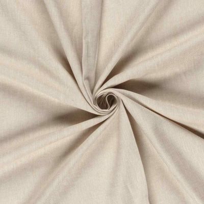 Tissu Chambray Lin Coton Chevrons Ecru - Par 10 cm