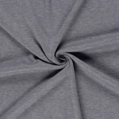 Tissu Jersey Viscose chiné sur fond Bleu gris - Par 10 cm