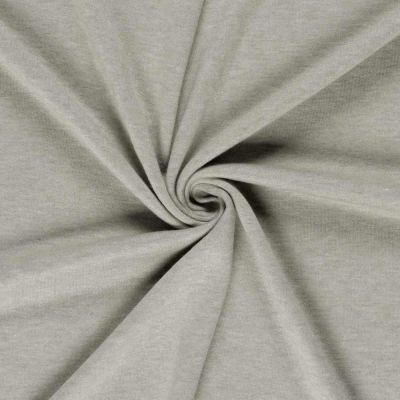Tissu Jersey Viscose chiné sur fond Gris perle - Par 10 cm