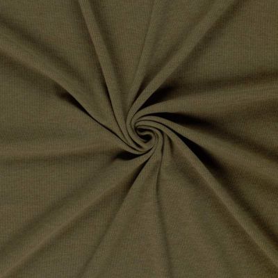 Tissu Jersey maille lourde Stefi gratté uni Gris souris - Par 10 cm