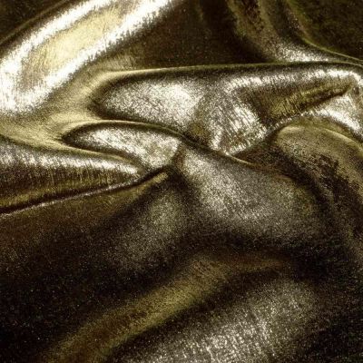 Tissu Satin Lamé uni Doré - Par 10 cm