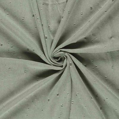 Tissu Jean Denim Adèle effet vieilli sur fond Vert olive - Par 10 cm