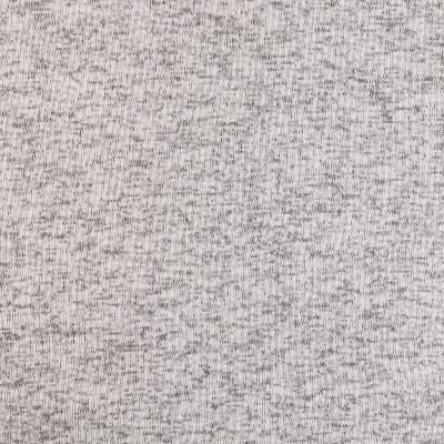 Tissu Maille chiné envers tout doux molleton Gris clair chiné - Par 10 cm
