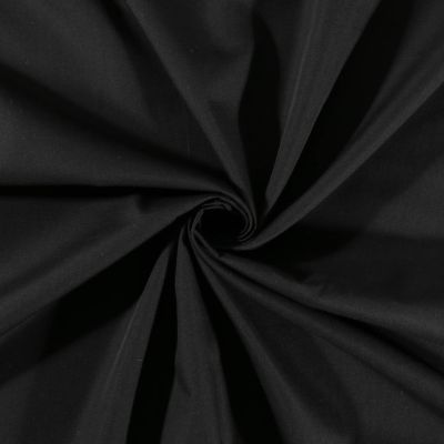 Tissu Polycoton uni Noir - Par 10 cm