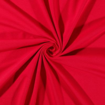 Coupon Tissu Jersey Coton uni Rouge - Coupon de 20 cm
