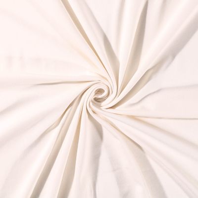 Tissu Jersey Coton uni Ecru - Par 10 cm
