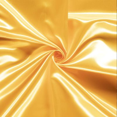 Tissu Satin uni Jaune citron x1m