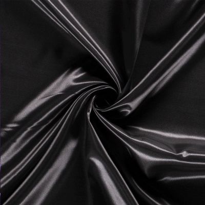 Tissu Satin uni Noir x1m