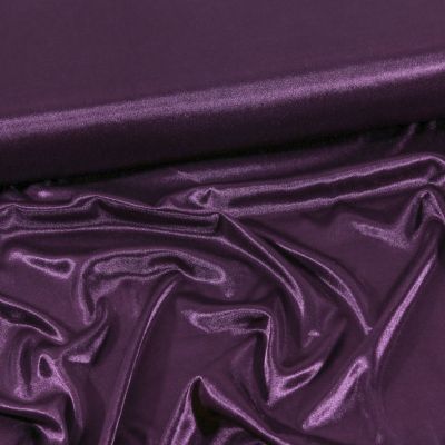 Tissu Doublure Maille Aubergine - Par 10 cm