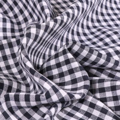 Tissu Vichy Petits carreaux 5 mm Bleu marine - Coupon de 3 mètres