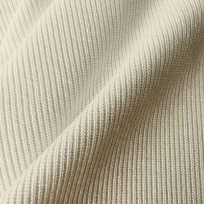 Tissu Maille Tricot Miloza uni Ecru - Par 10 cm