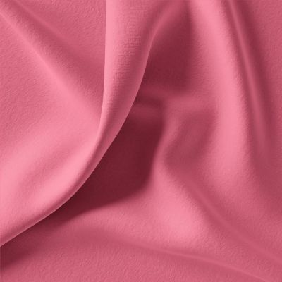 Tissu Jersey Coton uni Rose bonbon - Par 10 cm
