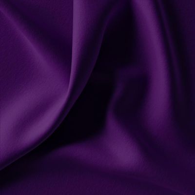 Tissu Jersey Coton uni Violet foncé - Par 10 cm