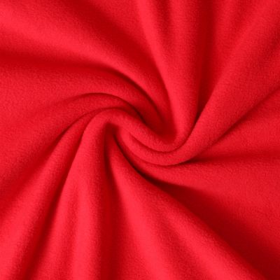 Tissu Polaire doux Grand Froid Rouge - Par 10 cm