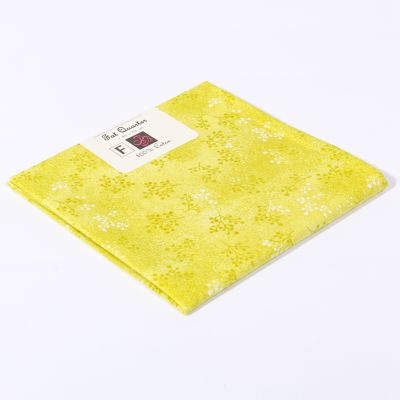 Coupon tissu Coton n°89 Vert jaune - 45 x 55 cm