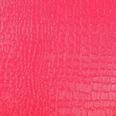 Tissu Simili cuir Croco Rose fuchsia - Par 10 cm