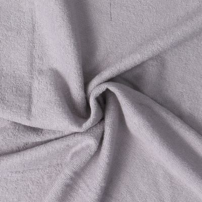 Tissu Micro Eponge Bambou Moélia uni Gris - Par 10 cm