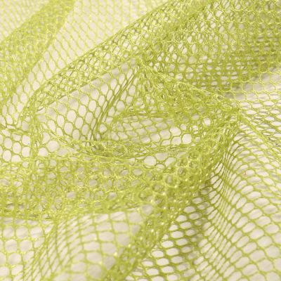 Tissu Filet Vrac mesh Vert anis - Par 10 cm