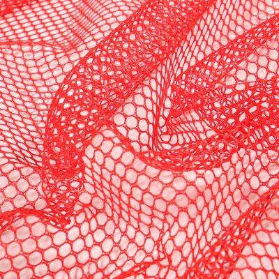 Tissu Filet Vrac mesh Rouge griotte - Par 10 cm