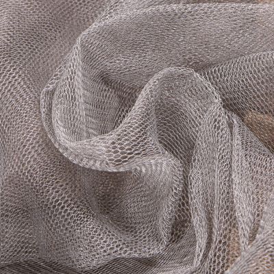 Tissu Tulle rigide uni Gris souris - Au mètre